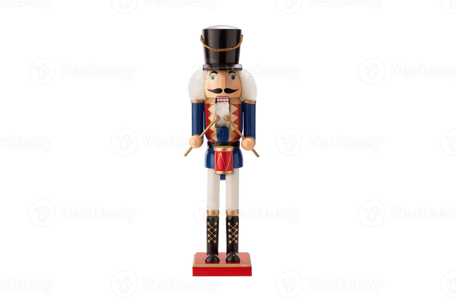 6537 Blue nutcracker isolated on a transparent background photo