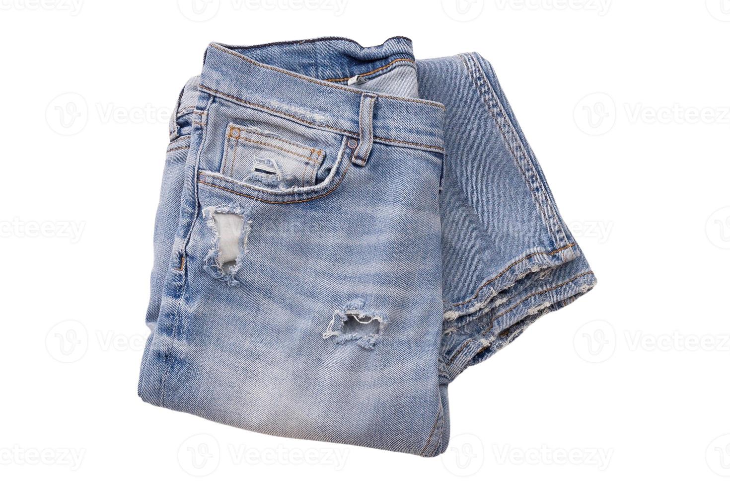 6246 Blue jeans isolated on a transparent background photo