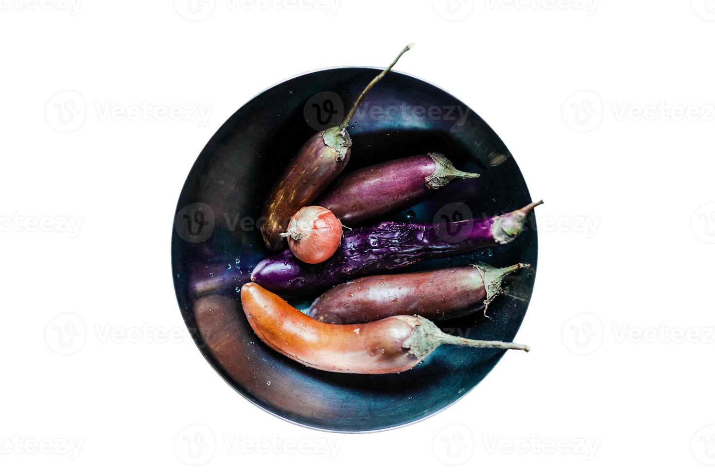 3085 Vegetables on a plate isolated on a transparent background photo