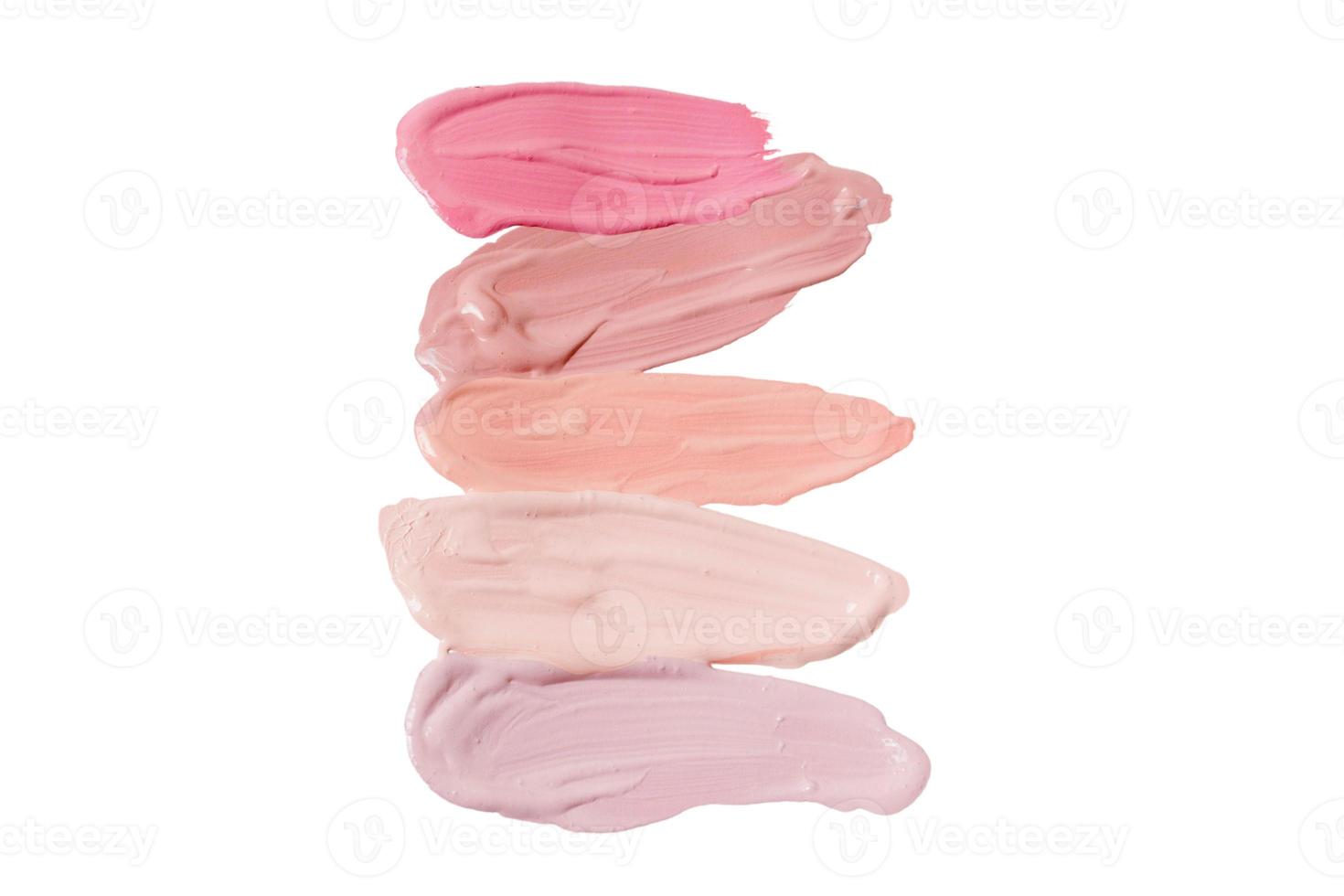 1476 Pink cream makeup isolated on a transparent background photo