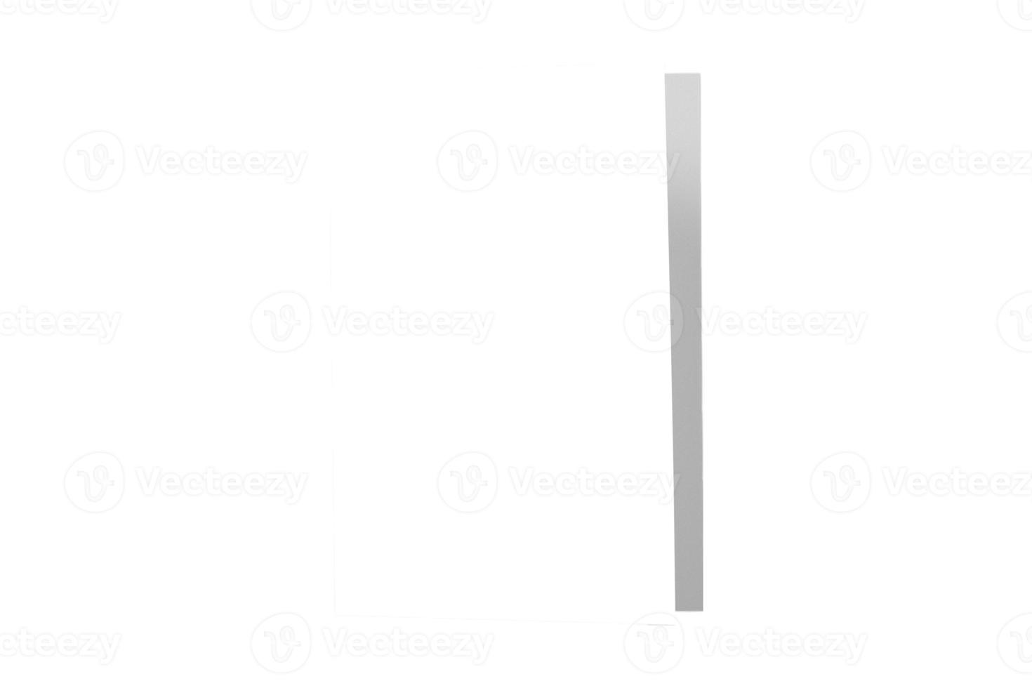 4742 White paper isolated on a transparent background photo