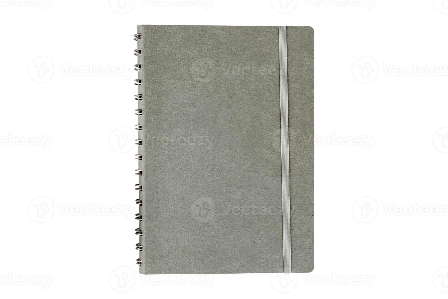 892 Gray notebook isolated on a transparent background photo