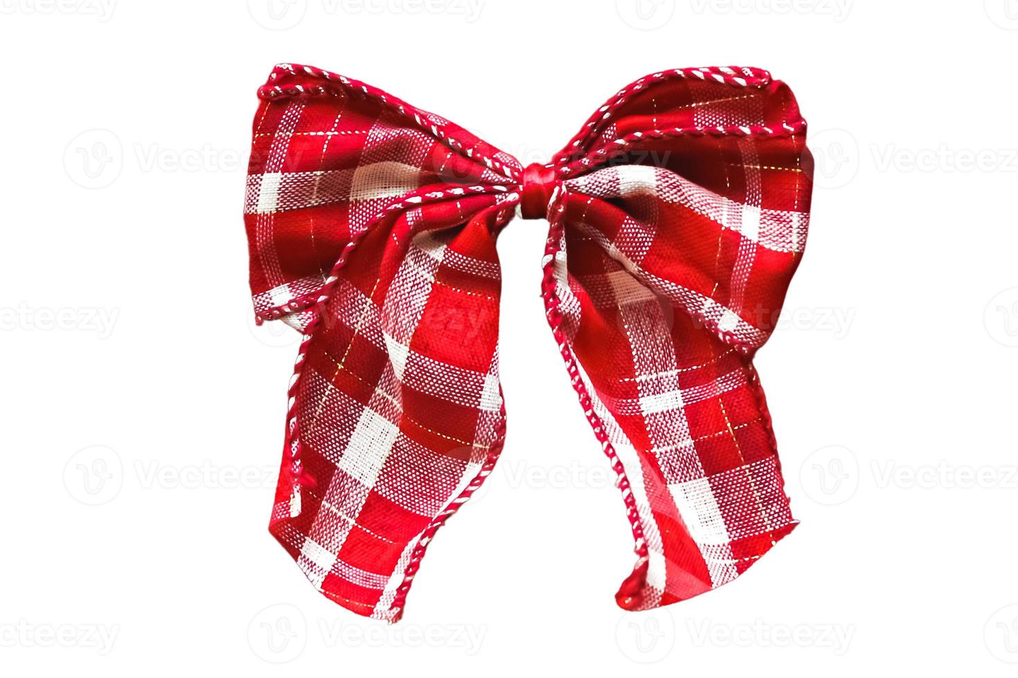 807 Red bow isolated on a transparent background photo