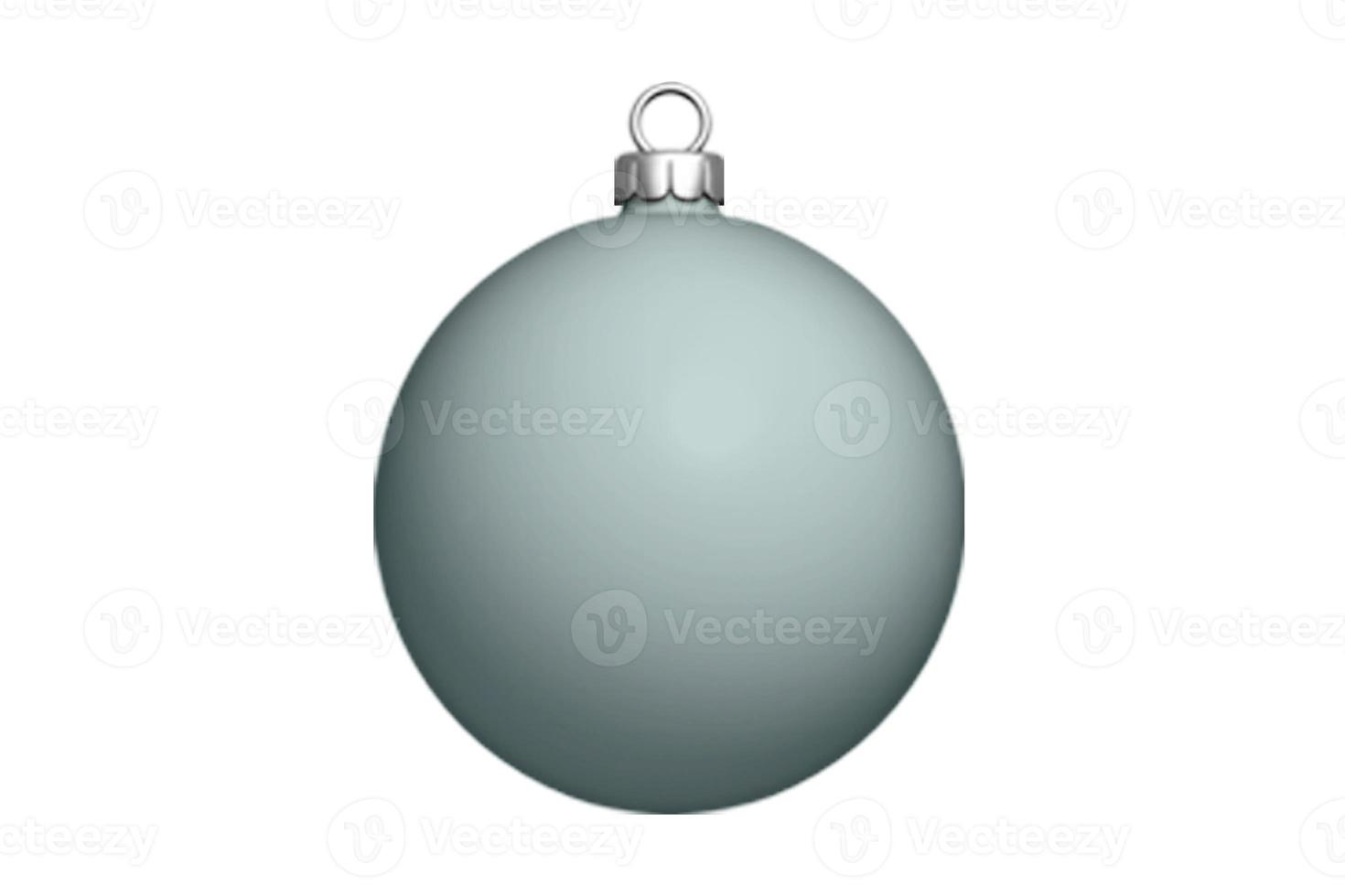 1229 Green christmas ball isolated on a transparent background photo