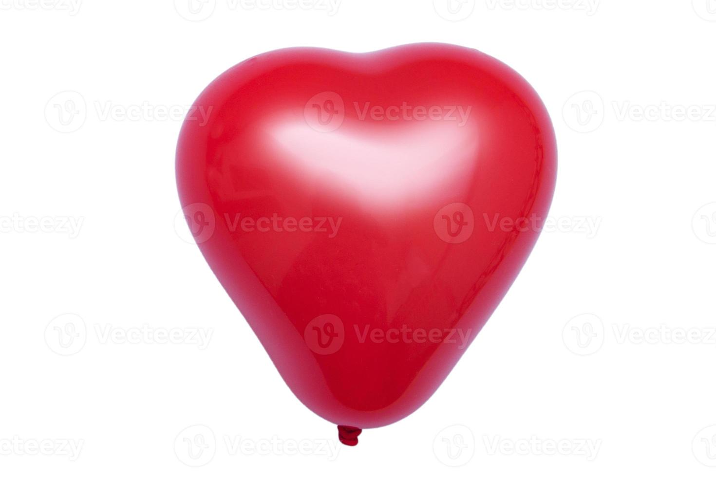 1523 Red balloon isolated on a transparent background photo