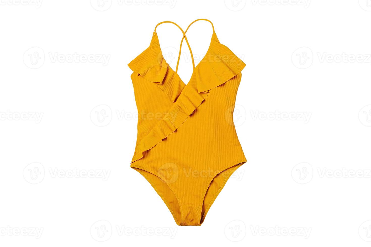 6250 Orange swimwear isolated on a transparent background photo