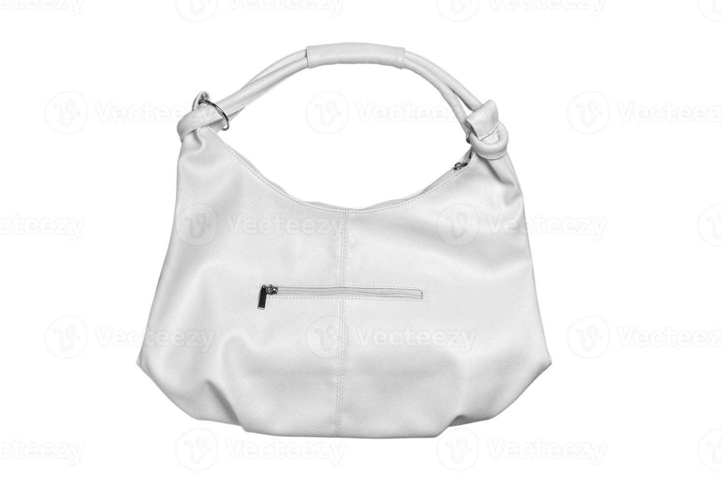 992 White purse isolated on a transparent background photo