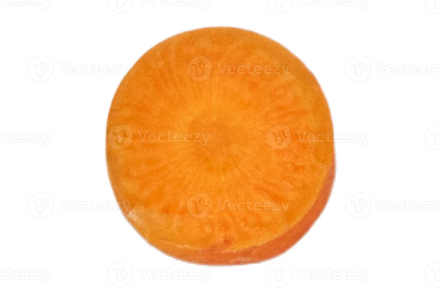 3190 Carrot slice isolated on a transparent background photo