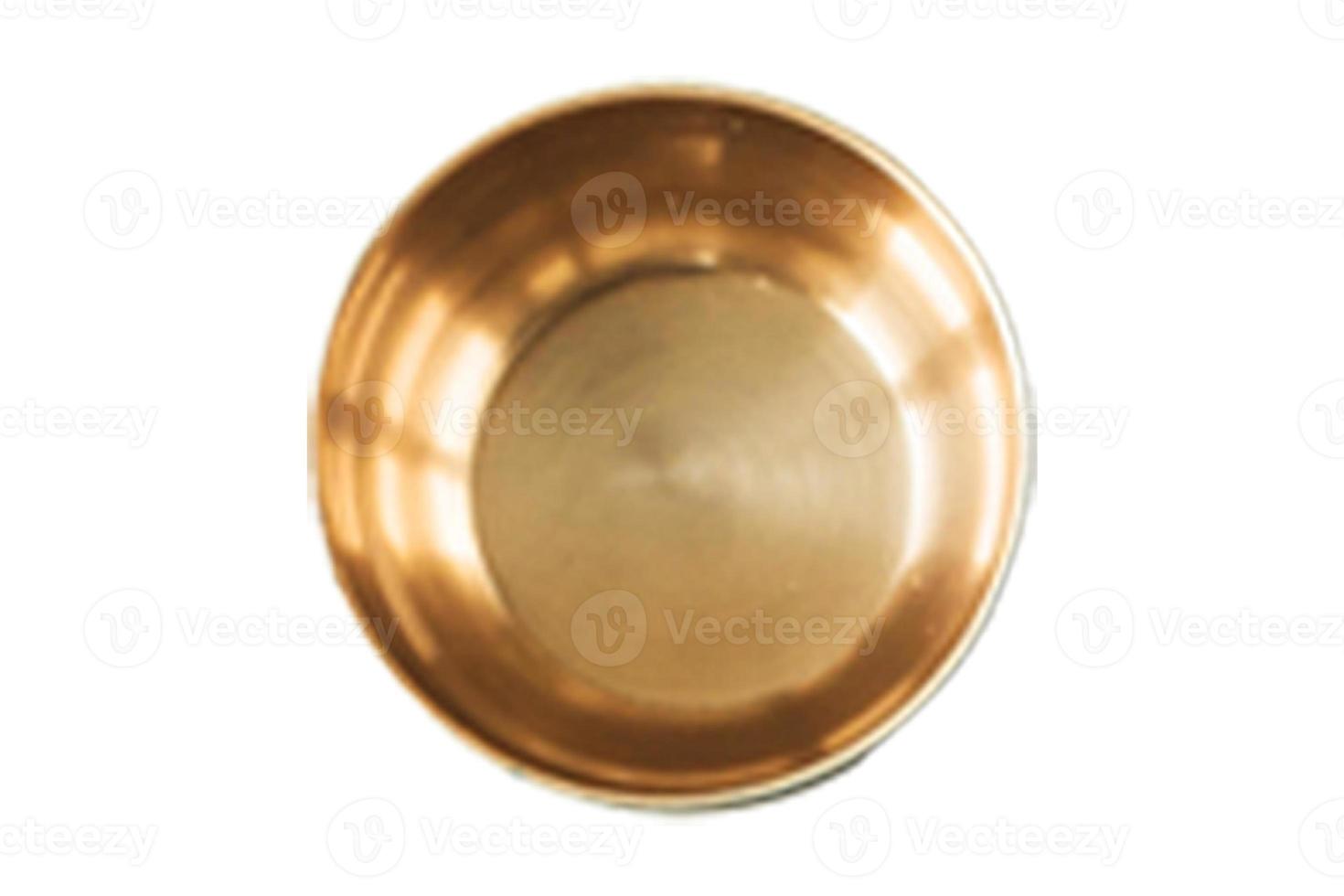 4889 Golden bowl tableware isolated on a transparent background photo