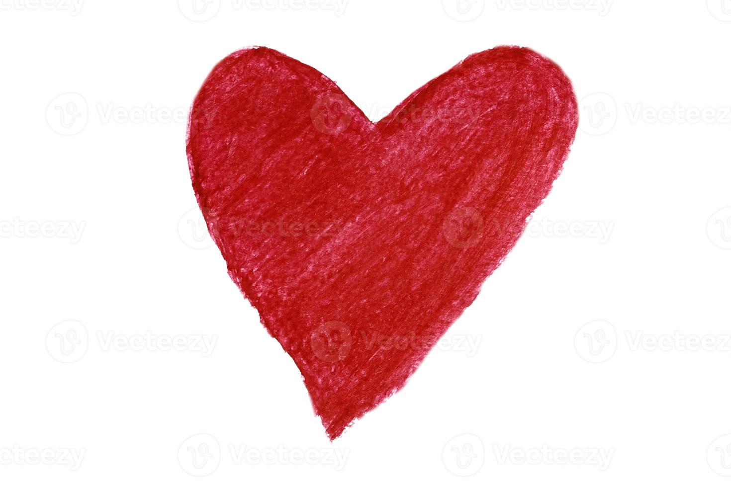 7562 Red heart isolated on a transparent background photo