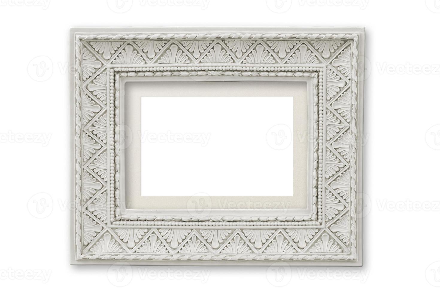 1112 Beige mirror frame isolated on a transparent background photo