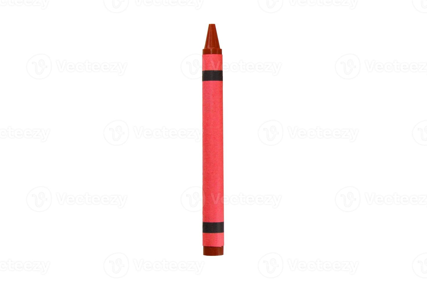 3406 Red crayon isolated on a transparent background photo