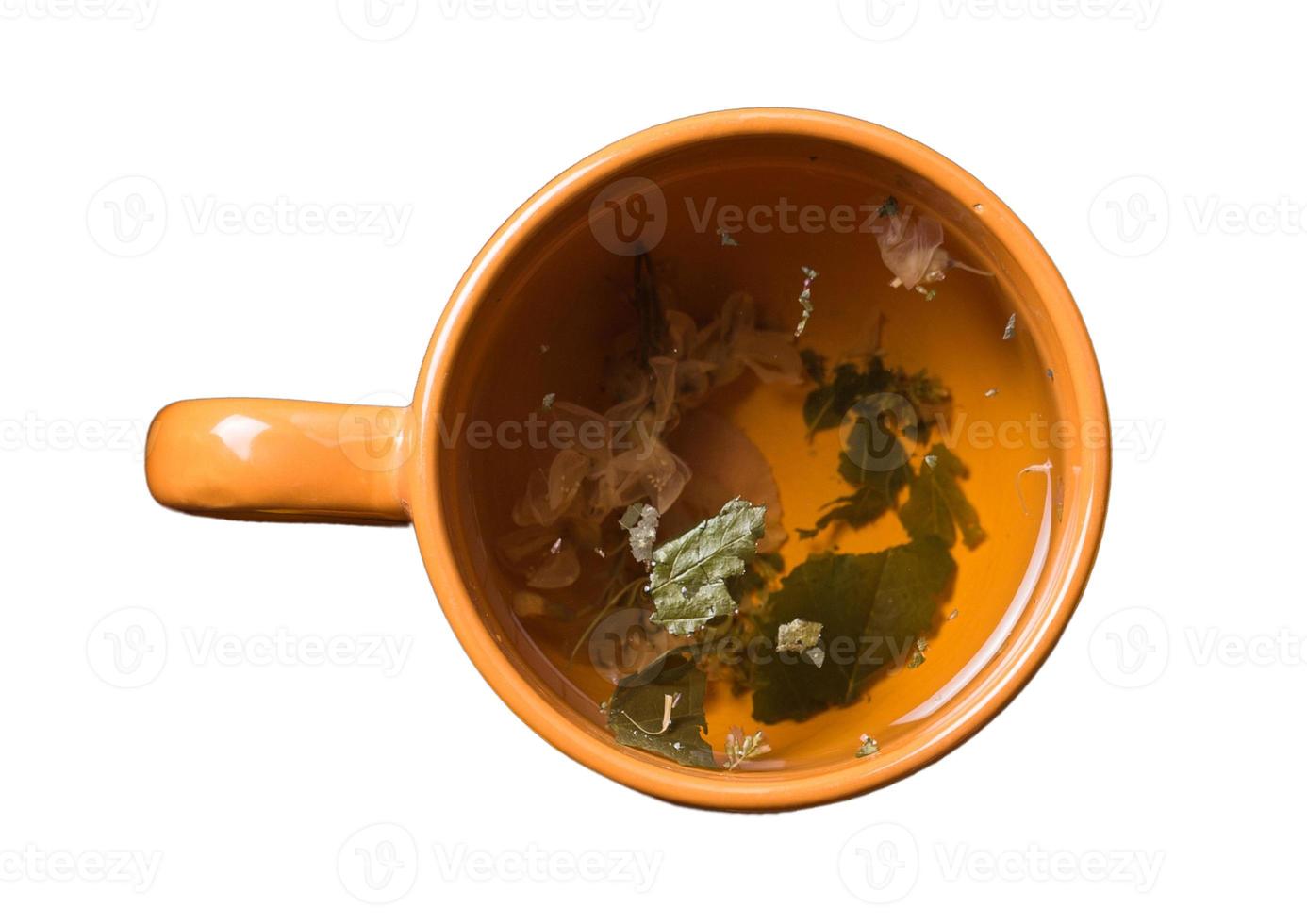 2490 Brown cup of tea isolated on a transparent background photo