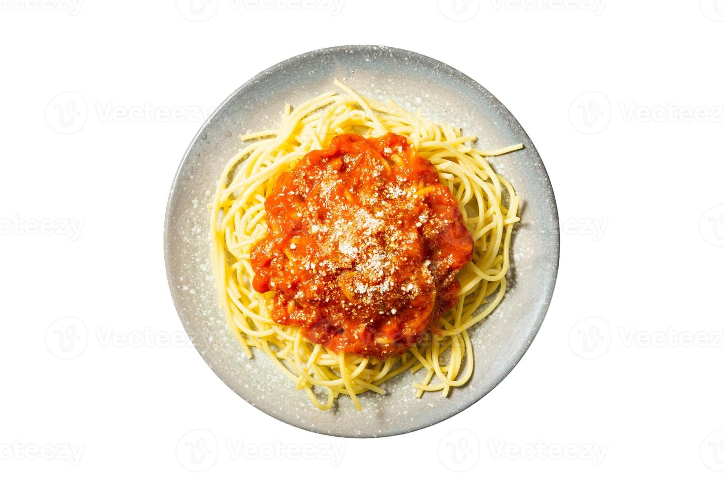 3076 Spaghetti meal isolated on a transparent background photo