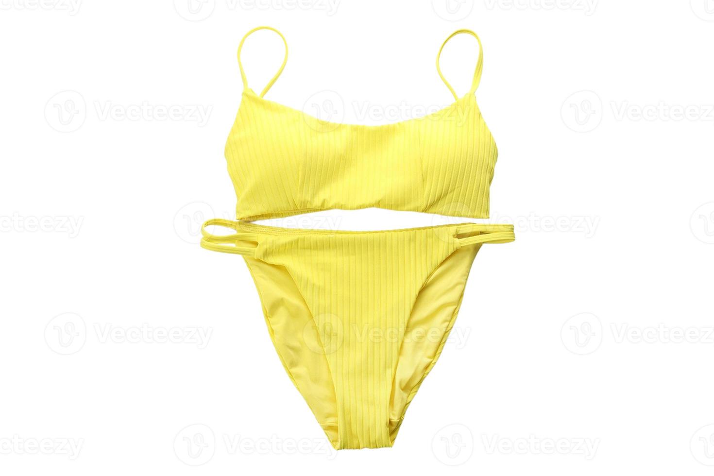 6204 Yellow swimwear isolated on a transparent background photo