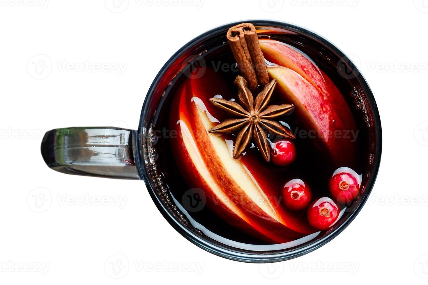 1 A cup of mulled wine isolated on a transparent background photo