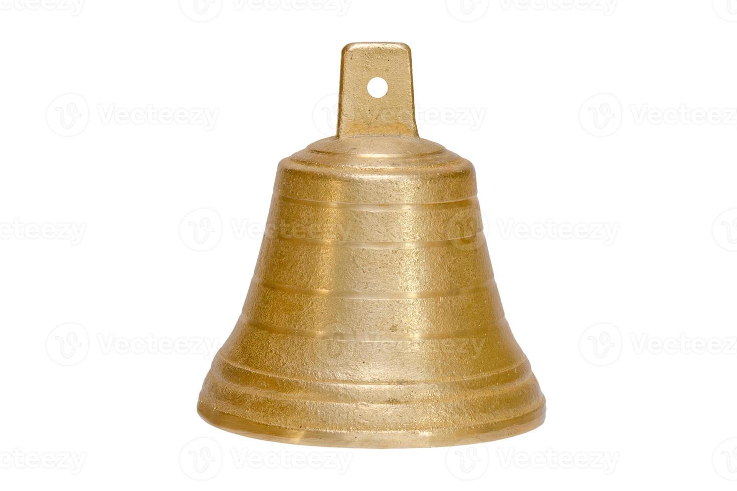 6760 Gold bell isolated on a transparent background photo