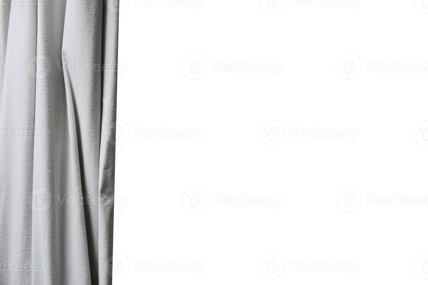 3405 Gray curtain isolated on a transparent background photo