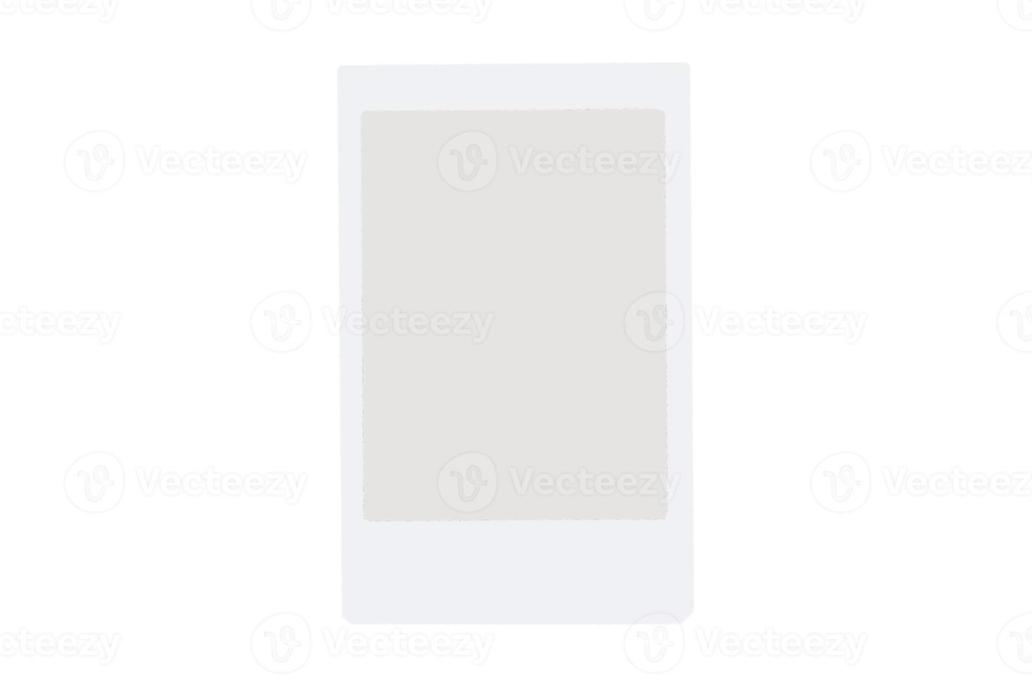 3935 White film frame isolated on a transparent background photo