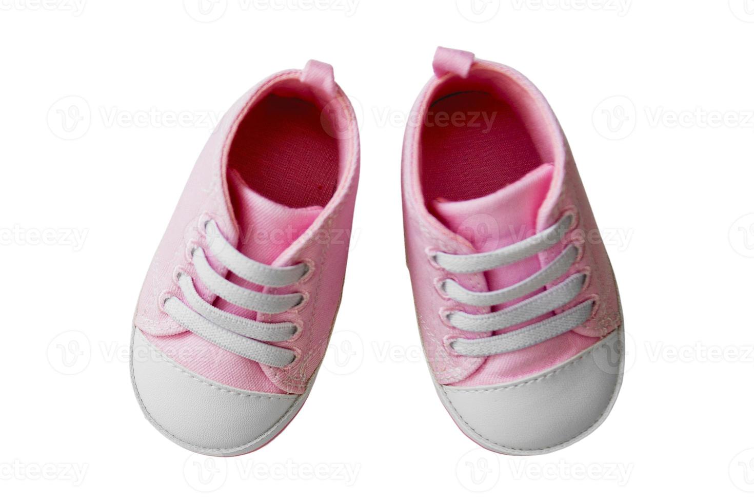 4236 Pink baby shoes isolated on a transparent background photo