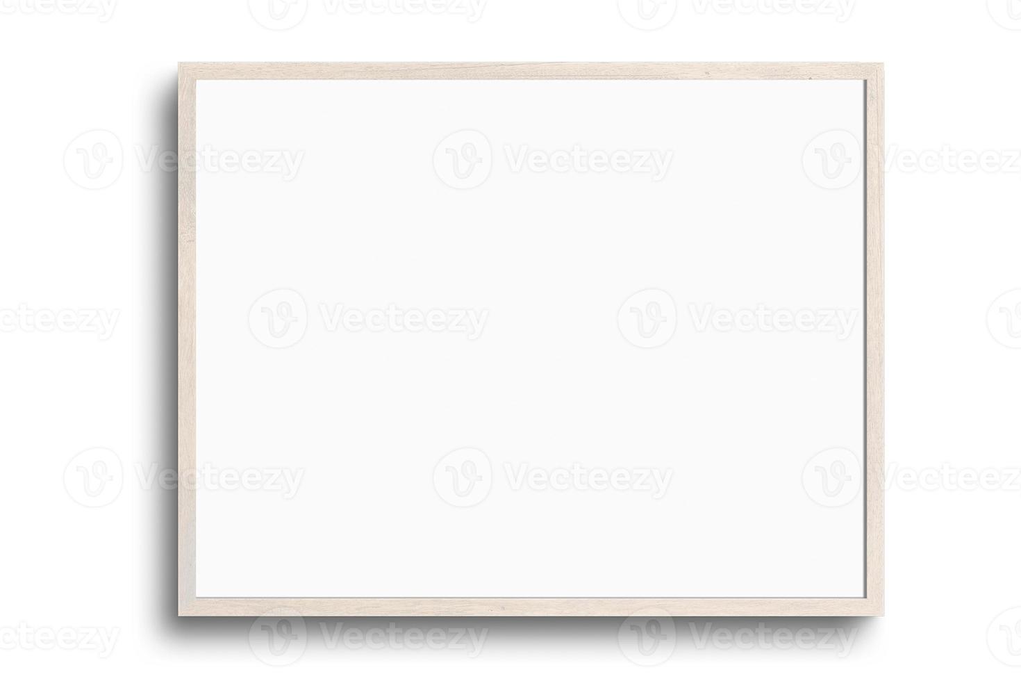 122 Beige landscape picture frame mockup isolated on a transparent background photo