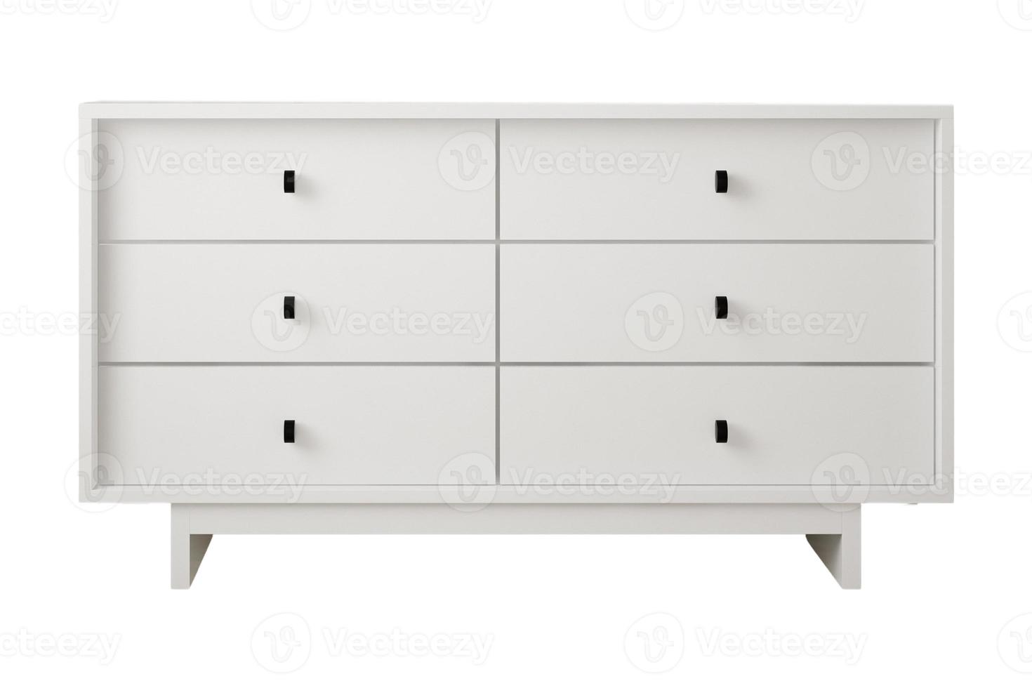 693 White storage cabinet isolated on a transparent background photo