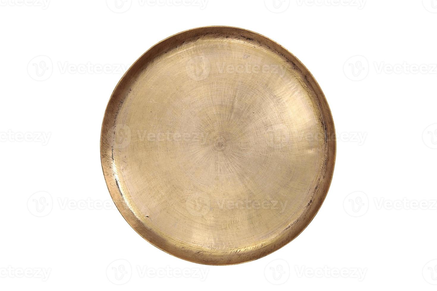 1384 Golden tray isolated on a transparent background photo