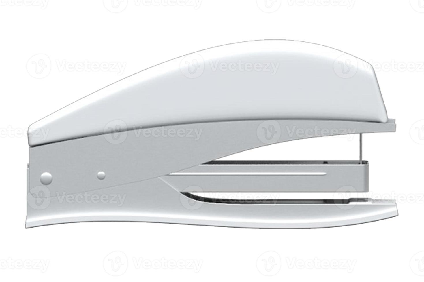1068 White stapler isolated on a transparent background photo