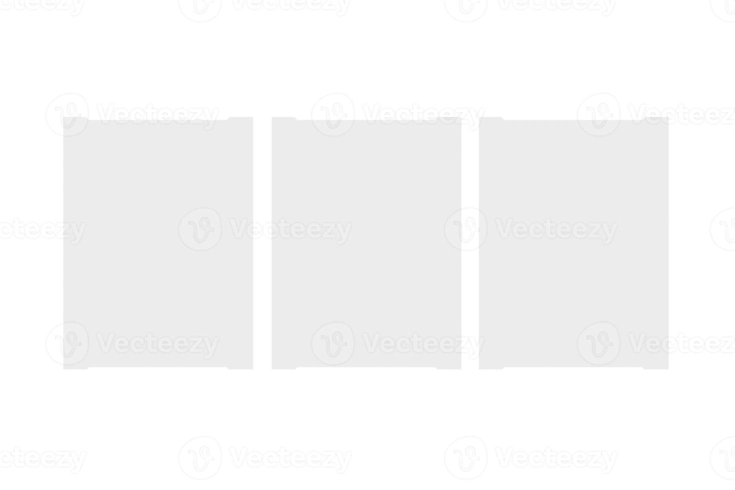 1225 White film frame isolated on a transparent background photo