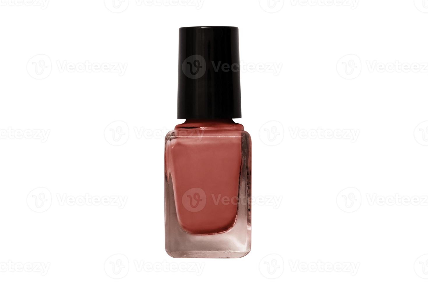 1067 Brown nail polish isolated on a transparent background photo