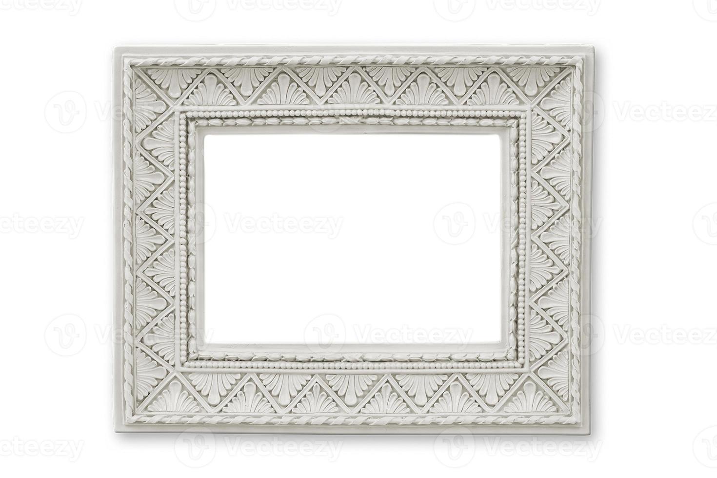 549 White picture frame isolated on a transparent background photo