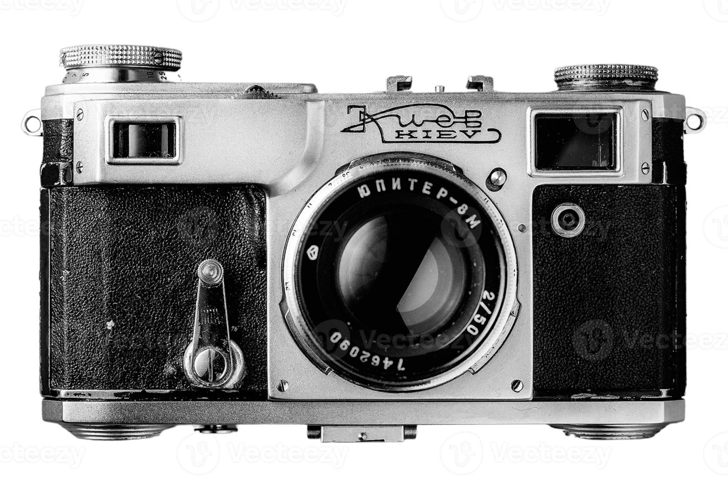 2929 Black roll camera isolated on a transparent background photo