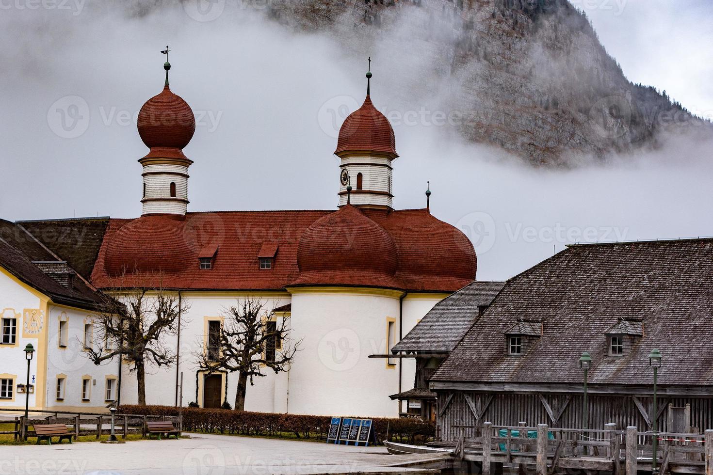 st bartolomeus konigsee in winter photo