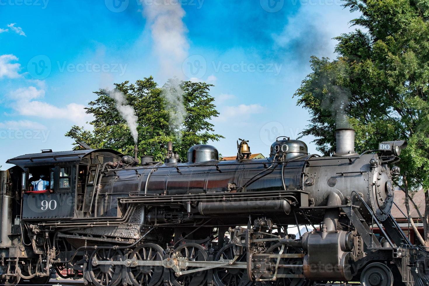 old steam engine iron train detail close up photo