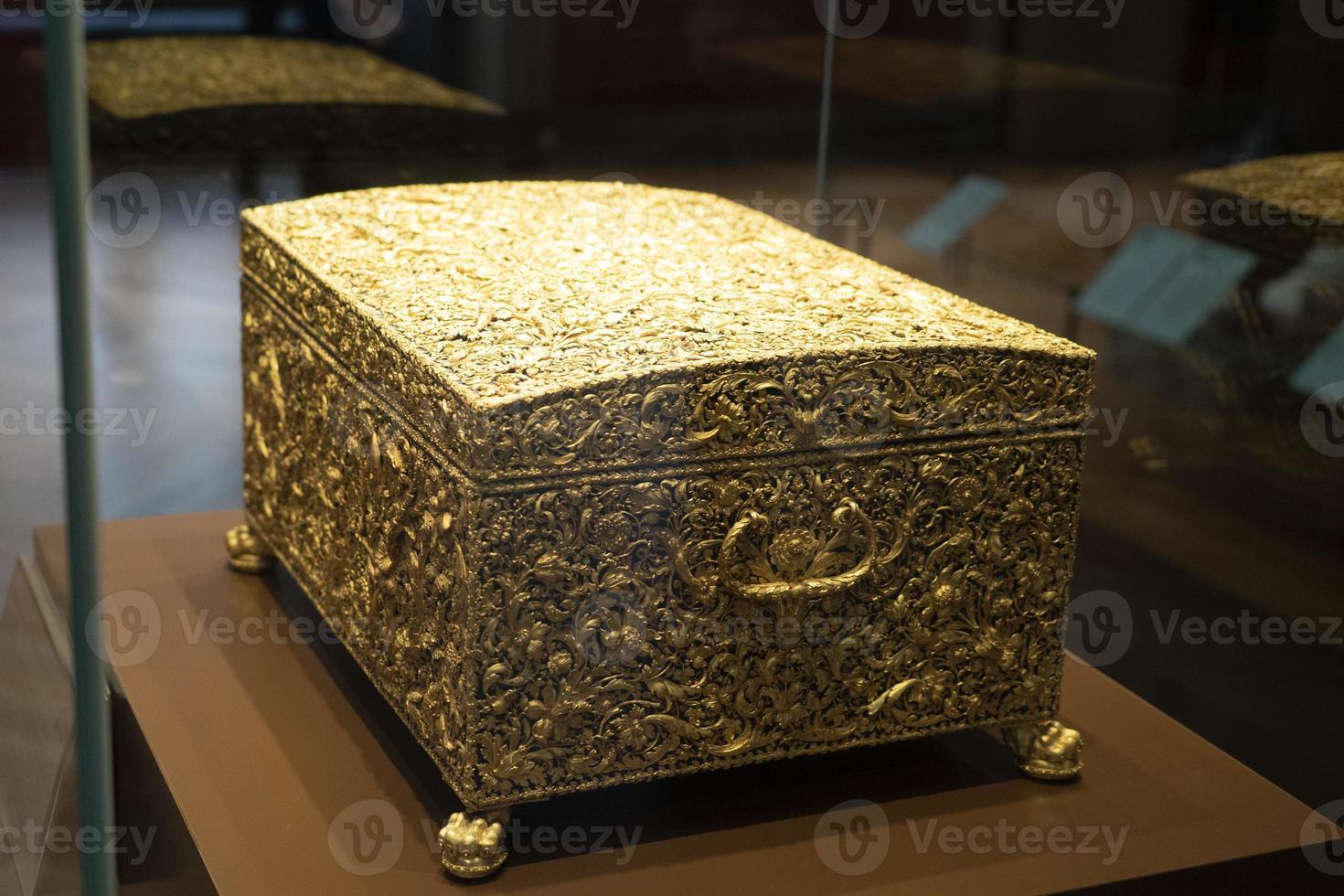 gold renaissance coffer treasure box photo