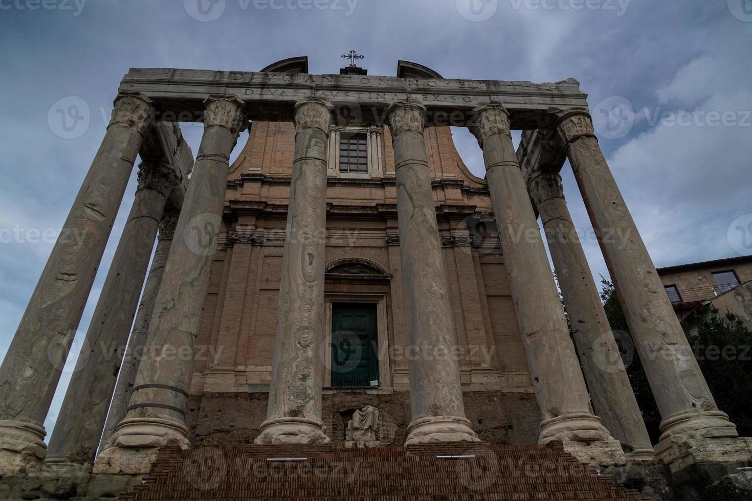 antonino and faustina temple in rome photo