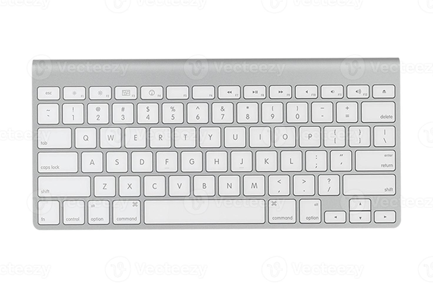 3677 Silver keyboard isolated on a transparent background photo