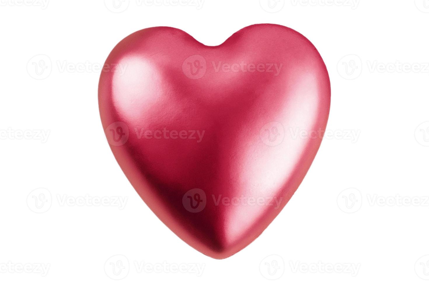 7351 Pink heart isolated on a transparent background photo