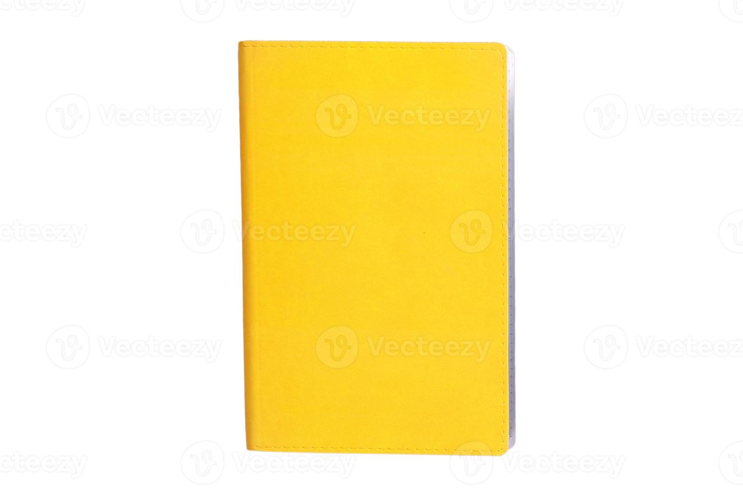 2643 Yellow notebook isolated on a transparent background photo