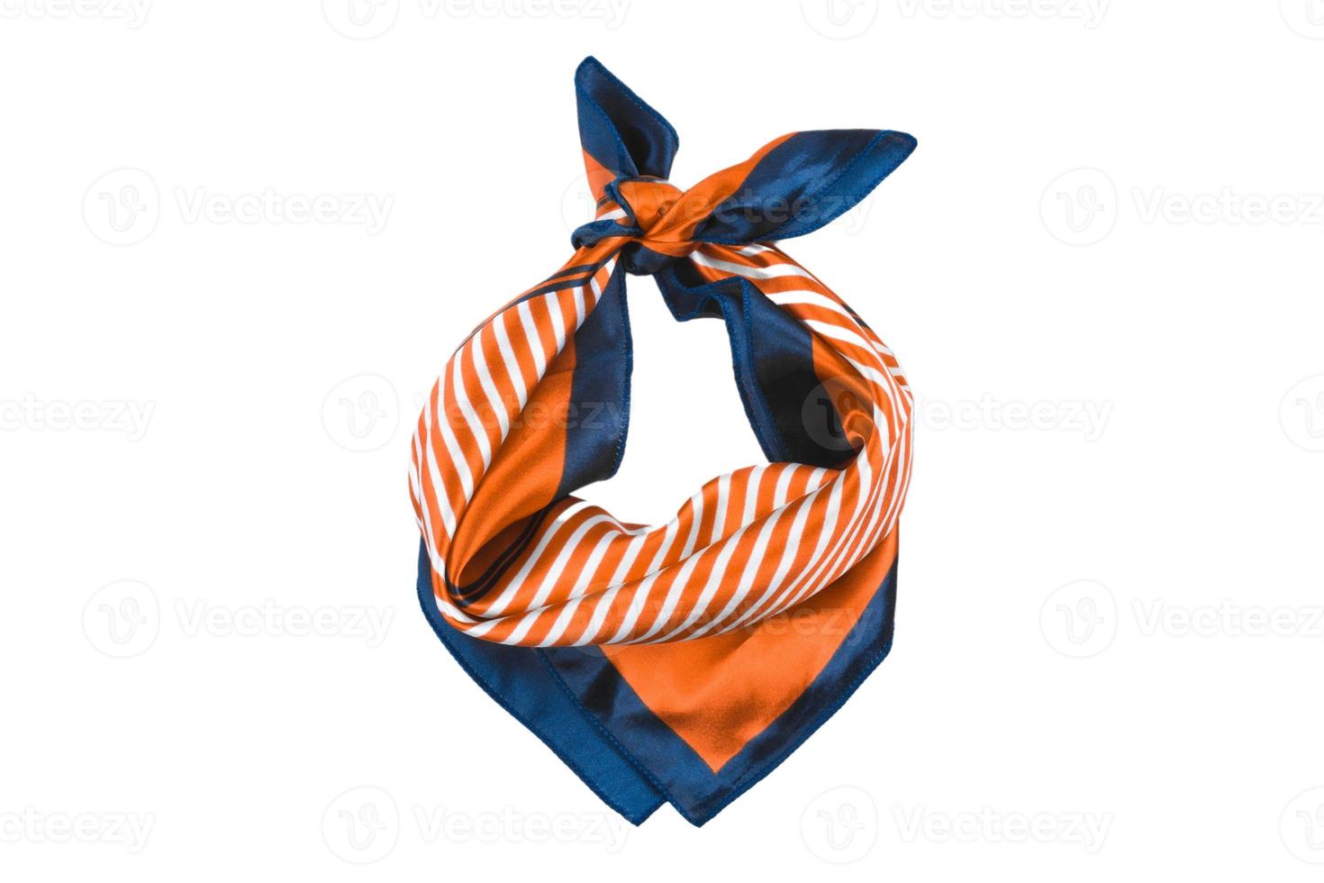 6255 Ornage scarf isolated on a transparent background photo