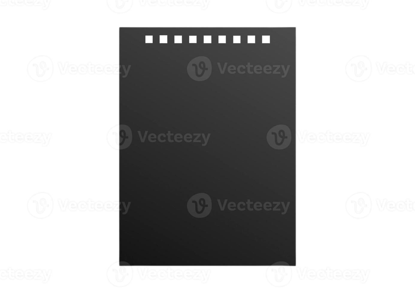 2723 Black paper isolated on a transparent background photo