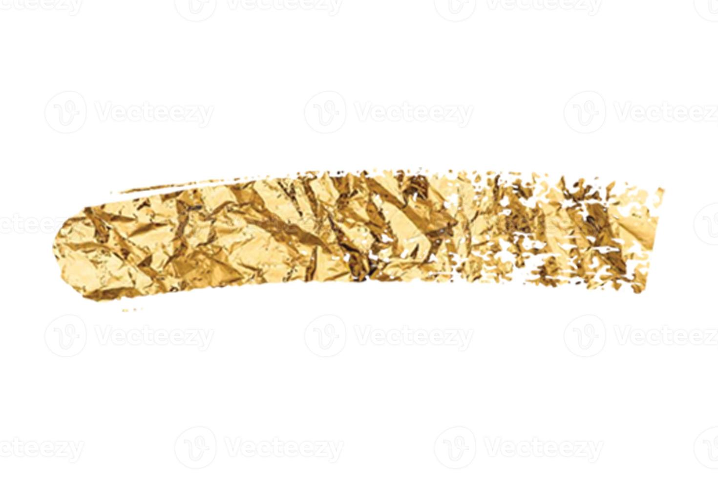 4890 Golden decoration isolated on a transparent background photo