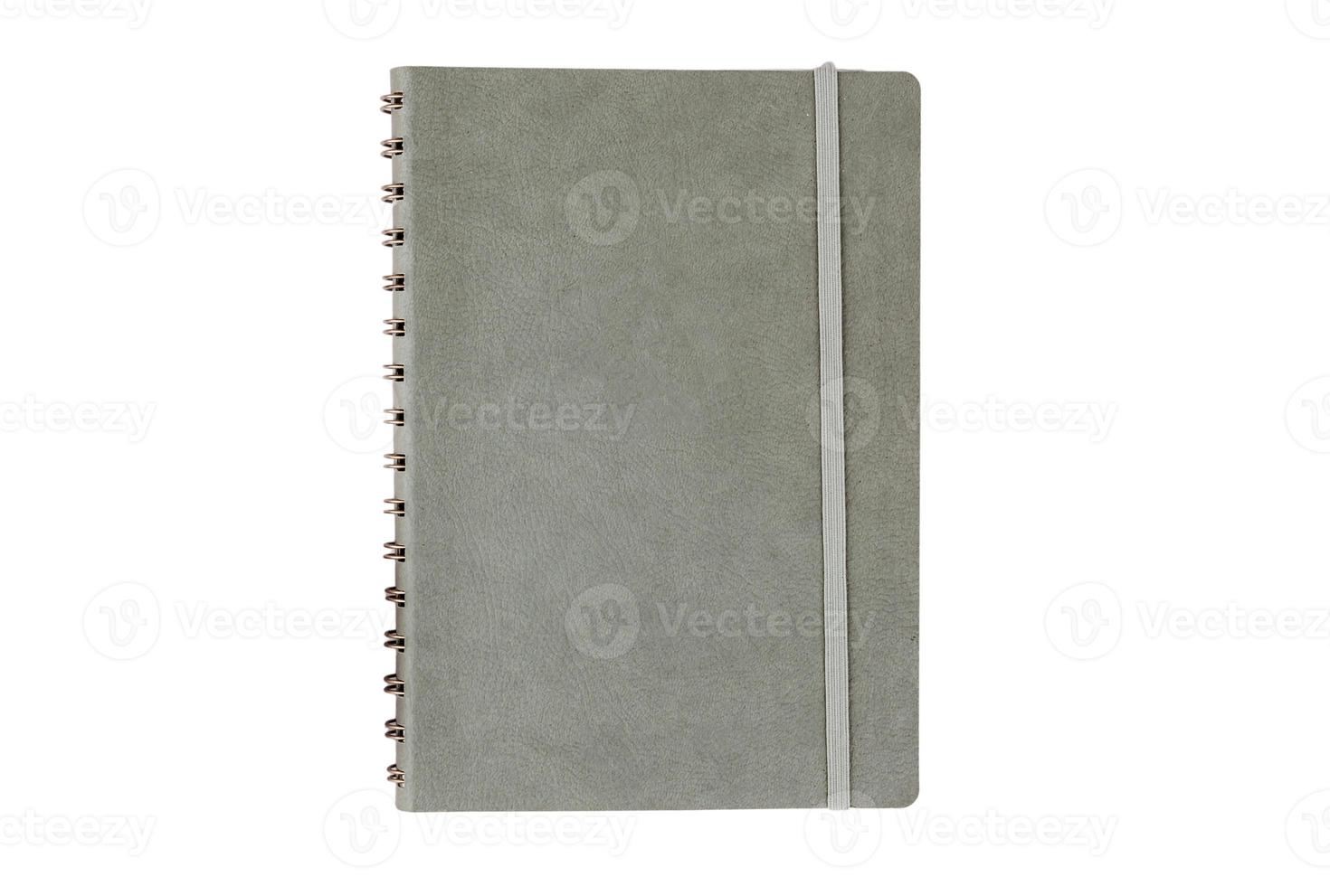 6475 Gray notebook isolated on a transparent background photo