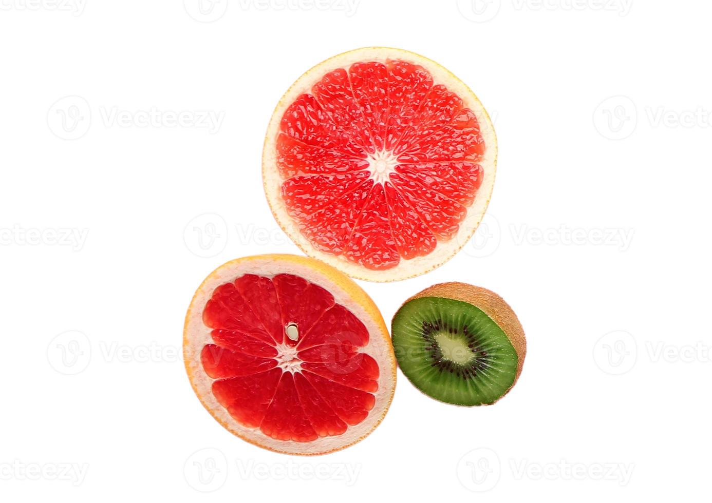 2451 Slices of orange fruit isolated on a transparent background photo