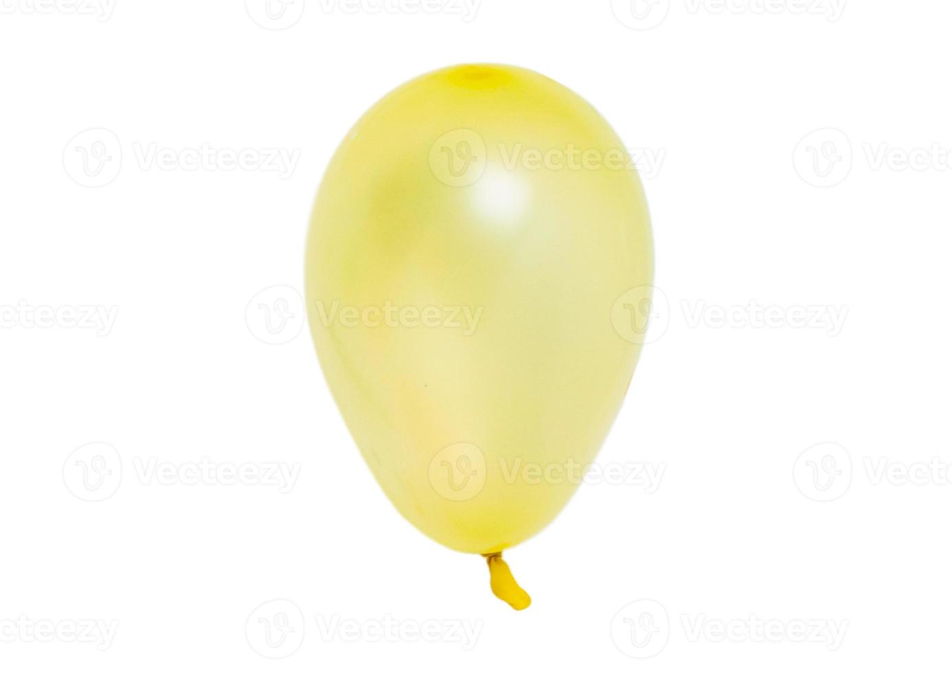 2515 Yellow balloons isolated on a transparent background photo