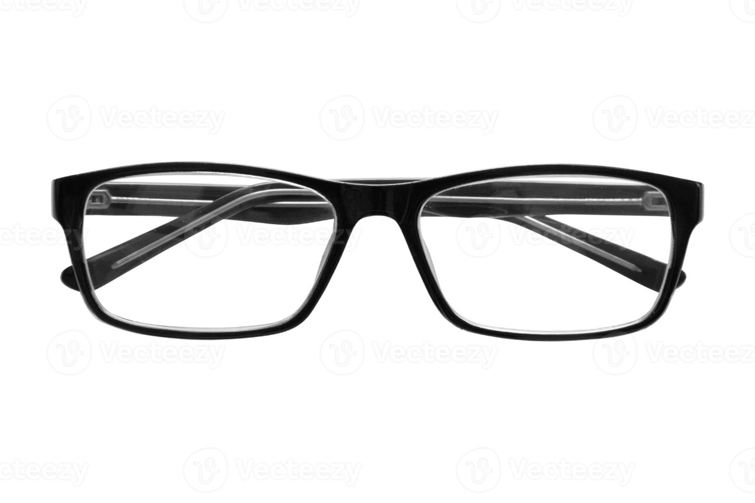 1092 Black eyeglasses isolated on a transparent background photo