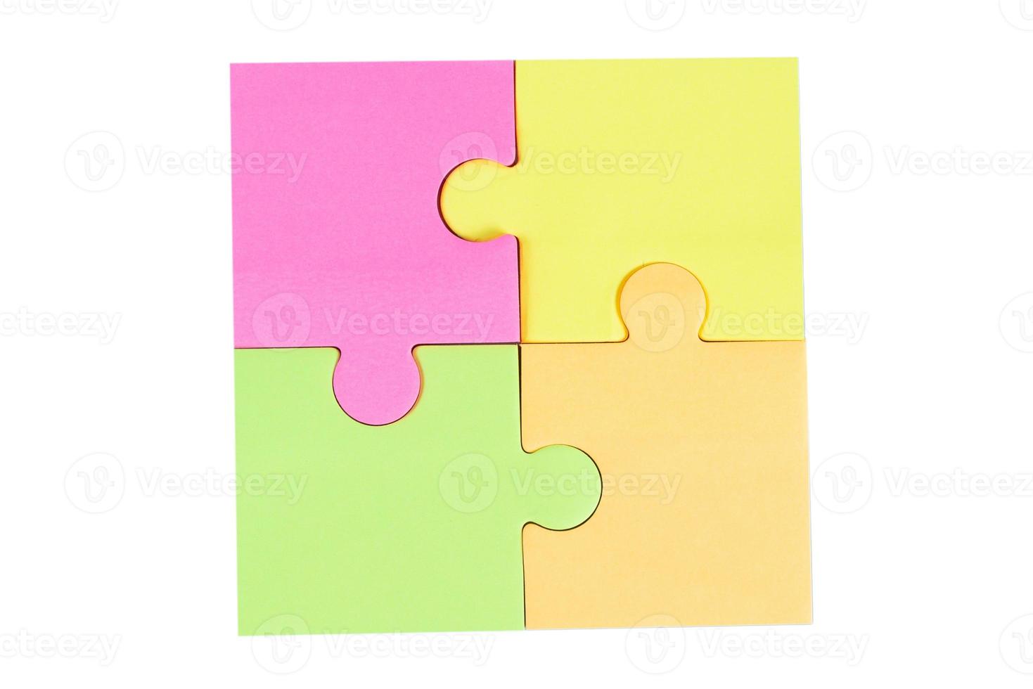 2724 Colored post it isolated on a transparent background photo