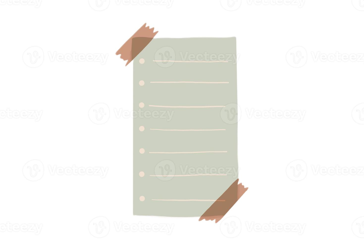 2660 Paper note isolated on a transparent background photo