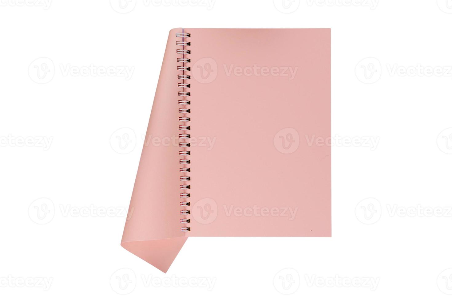 2881 Pink notebook isolated on a transparent background photo