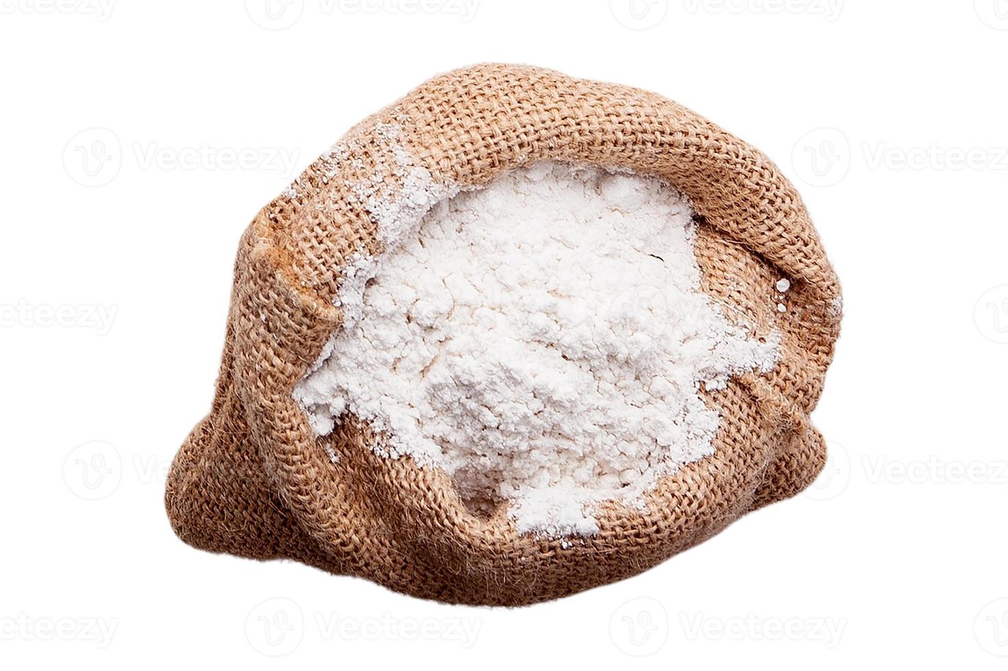 3188 Sack with flour isolated on a transparent background photo
